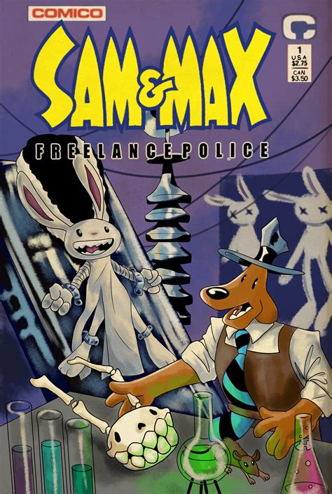 Sam and Max faux comic cover for my horror class : r/SamandMax