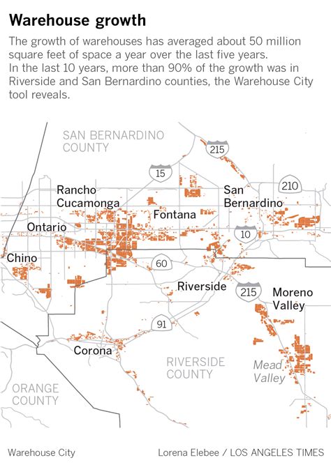 Warehouses replace farms as big rigs fill Inland Empire - Los Angeles Times
