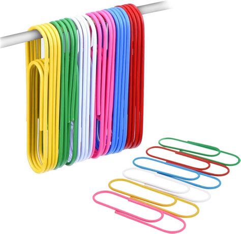Amazon.com : BronaGrand 4 Inch Extra Large Paper Clips Vinyl Coated, 25 ...