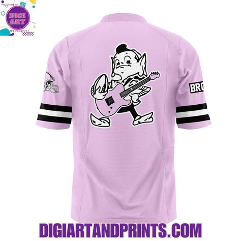 Cleveland Browns x Machine Gun Kelly "MGK" Pink Football Jersey ...