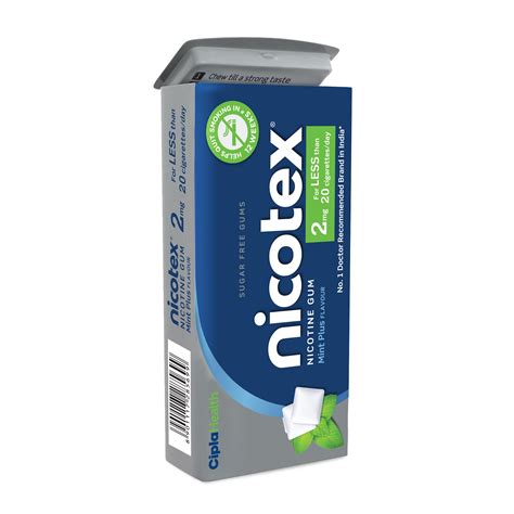 Buy Nicotex Nicotine Gums to Quit Smoking | Cipla Health