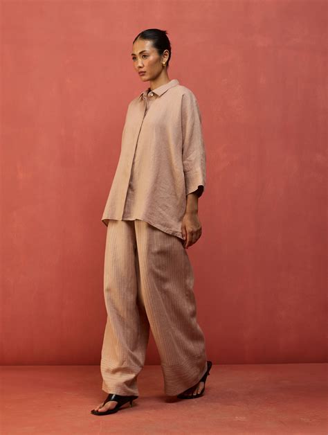 Yoko Forever Linen Co-ord Set - Dusty Rose – Manan