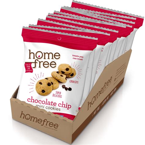 Buy Homefree Mini Chocolate Chip Cookies, Gluten Free, Nut Free, Vegan ...