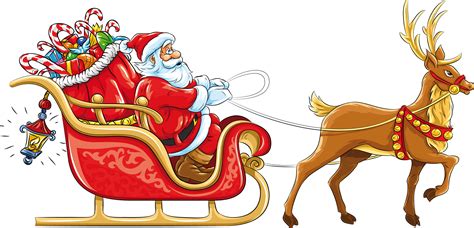 Santa sleigh PNG
