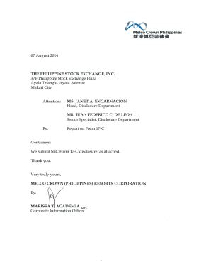 Fillable Online MR JUAN FEDERICO C DE LEON - Melco Crown Philippines ...