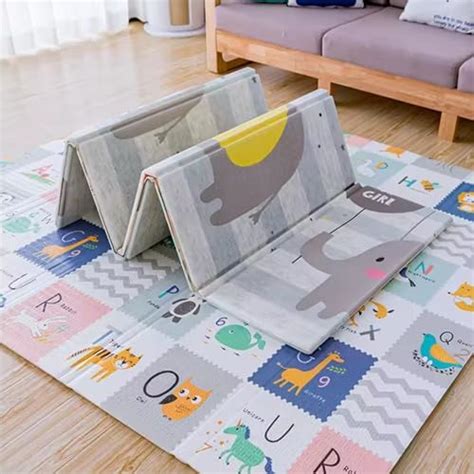 SPY KIDS Extra Large Reversible Baby Play Mat, BPA Free Learning ...
