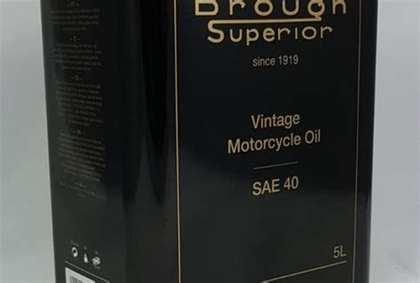 Brough Superior Vintage Motorcycle Engine Oil SAE 40. 5L | BRITISH Only ...