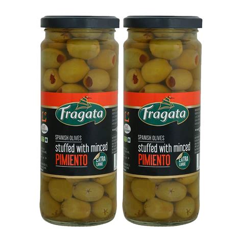 Fragata Spanish Olives Stuffed with Minced Pimiento 450g | Combo Pack ...