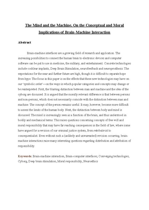 scientific conduct - The Mind and the Machine. On the Conceptual and ...