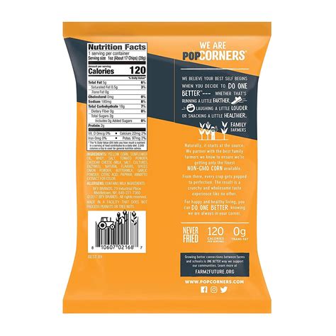 PopCorners Gluten-Free Spicy Queso Popped Corn Snacks 1oz Bags (20 Pack)