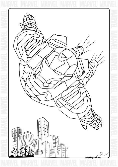 Hulkbuster Iron Man Coloring Pages