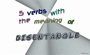 Image result for disentangles