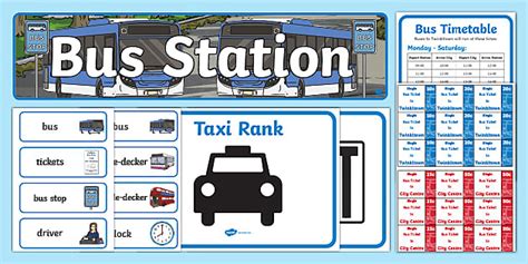 Bus Station Role Play Pack