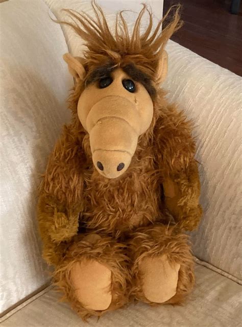 Vintage 1986 ALF 18" Plush Doll Coleco Alien Productions Stuffed Animal ...