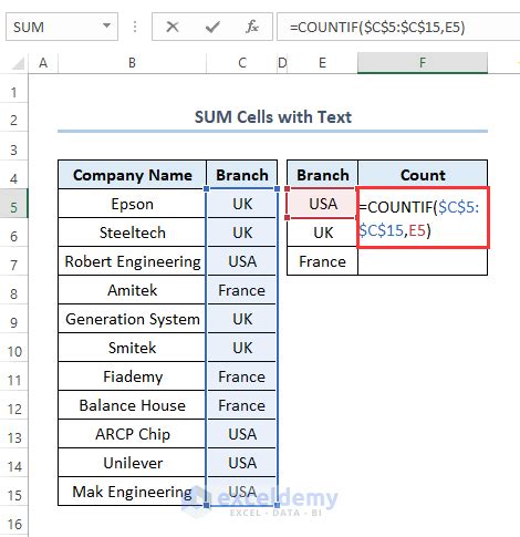 How to Add Text Plus Sum to Excel 的图像结果