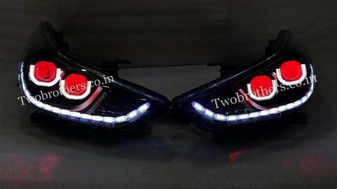 NEW VERNA FLUIDIC U SHAPE DUAL PROJECTOR HEADLIGHTS WITH MATRIX DRL ...