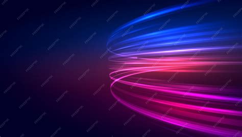 Beautiful light trails with long exposure techniques | Free Vector