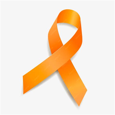 Orange Cancer Ribbon Transparent Background