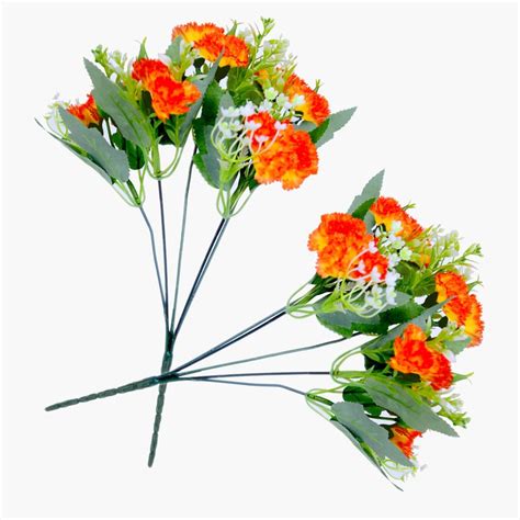 Buy HOMESAKE Set of 2 Artificial Carnation Flower Sticks - 30.4cm from ...