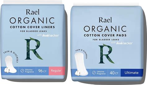 Buy Rael Organic Cotton Cover Incontinence Bundle Pack - Regular Liners ...