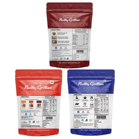 Combo Pack - California Almonds, Cashew Nuts and Long Raisins, 600g ...