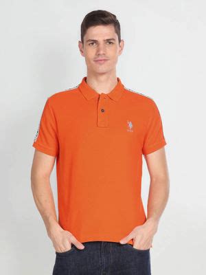Buy U.S. Polo Assn. Denim Co. Cotton Solid Polo T-Shirt Online