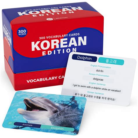 Buy BristonBriston Korean 300 Vocabulary Hangul Flash Cards ...