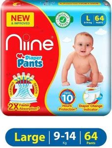 niine Cottony Soft Baby Diaper Pants with Change Indicator for ...