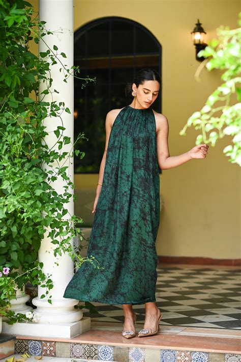 Aroha Dress - Perfect Halter Neck A-Line Dress | Dorabi