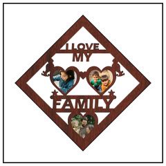 Next Print Customised I Love My Family Wall Frame.
