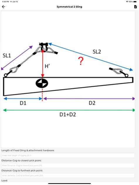 Sling Load Calculation 的图像结果