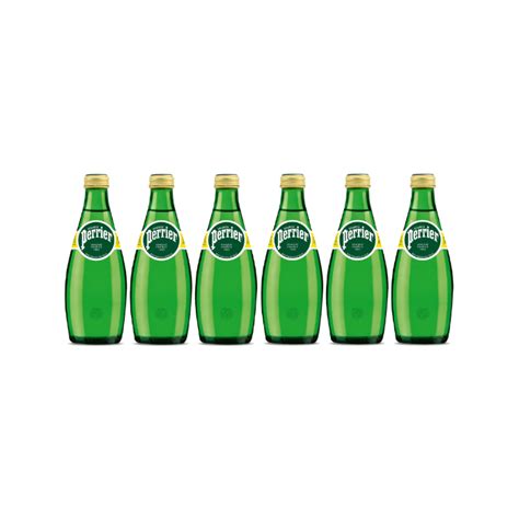 Perrier Carbonated Water 330ml Glass Bottles (Pack of 6) – Premium ...