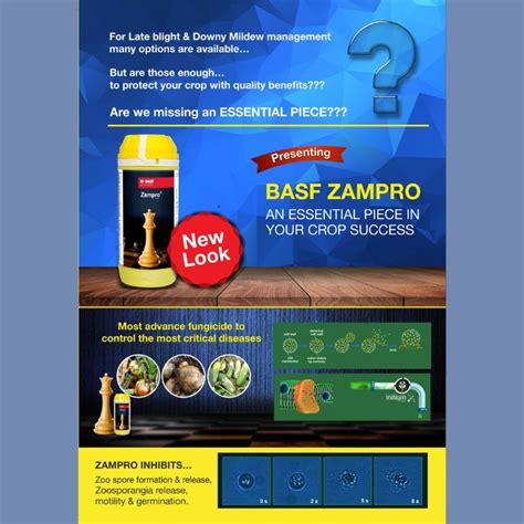 BASF Zampro (Ametoctradin 27% + Dimethomorph 20.27% SC ) Fungicide ...