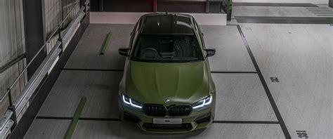 Download wallpaper Green, F90, M5 Competition, Daytime Running Lights ...