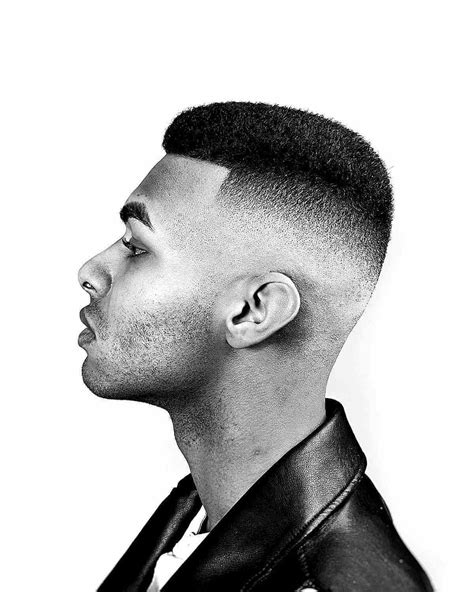 High Fade Haircut Black Men