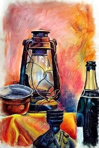 Self Adhesive UV Coated High Resolution Vinyl Print- Artistic Lantern ...