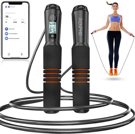 Buy RENPHO Smart Jump Rope, Fitness Skipping Rope with APP Data ...