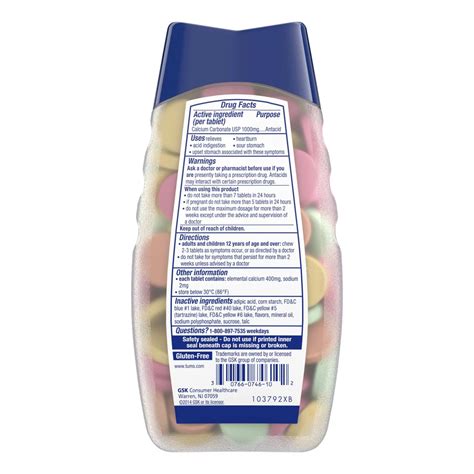 Tums Ultra Strength Antacid Chewable Tablets, 1000 mg, Assorted Fruit - 160 ct