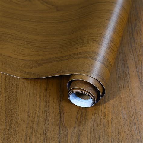 HOMEMATES Grain Wood Self Adhesive Leaf Waterproof Wallpaper PVC Vinyl ...