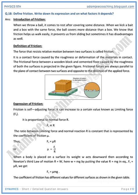 Image result for Physics Dynamics Question. Answer