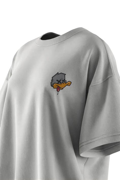 Dizzy Duck Oversized Tee - White, Black & Beige – The Funky Fitz