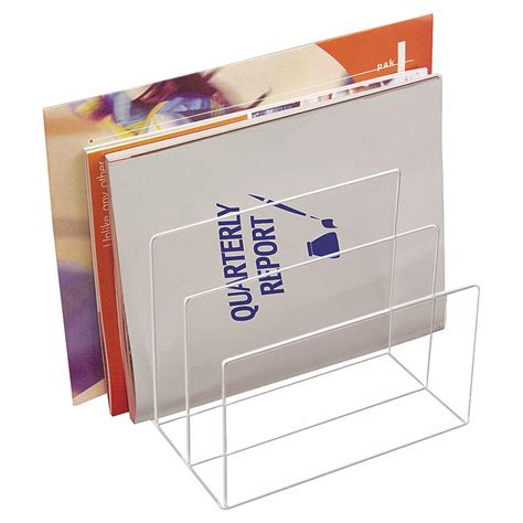 KANTEK, 3 Compartments, Acrylic, File Holder - 23K286|KTKAD45 - Grainger