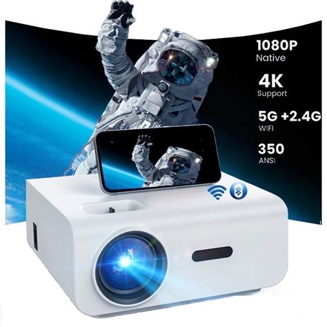 Groview 5G/2.4G WiFi Bluetooth Projector, Native India | Ubuy