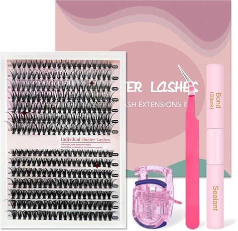 Amazon.com: DIY Lash Extensions Kit, Individual Lashes Cluster 280 Pcs ...