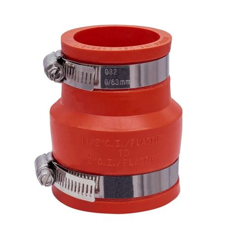 PVC Pipe Compression Coupling 1 1 2 Inch 的图像结果