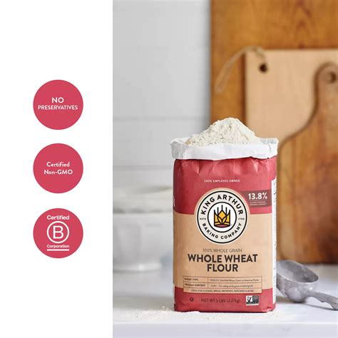 King Arthur 100% Whole Grain Whole Wheat Flour - Shop Flour at H-E-B