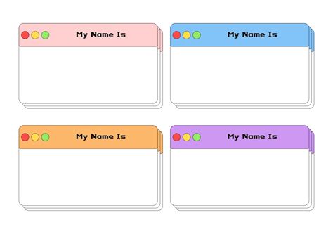 Name Tags Printable Free
