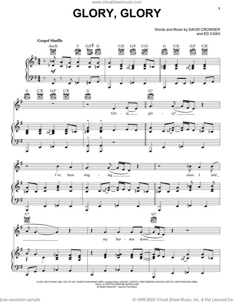 Glory Glory (God Is Able) sheet music for voice, piano or guitar