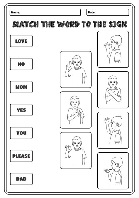 Image result for ASL at Work Phrases Worksheet