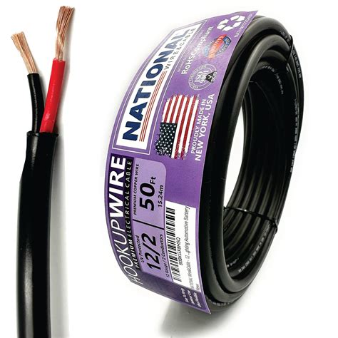 NATIONAL Wire&Cable - 12 Gauge 2 Conductors Premium Electrical Wire ...